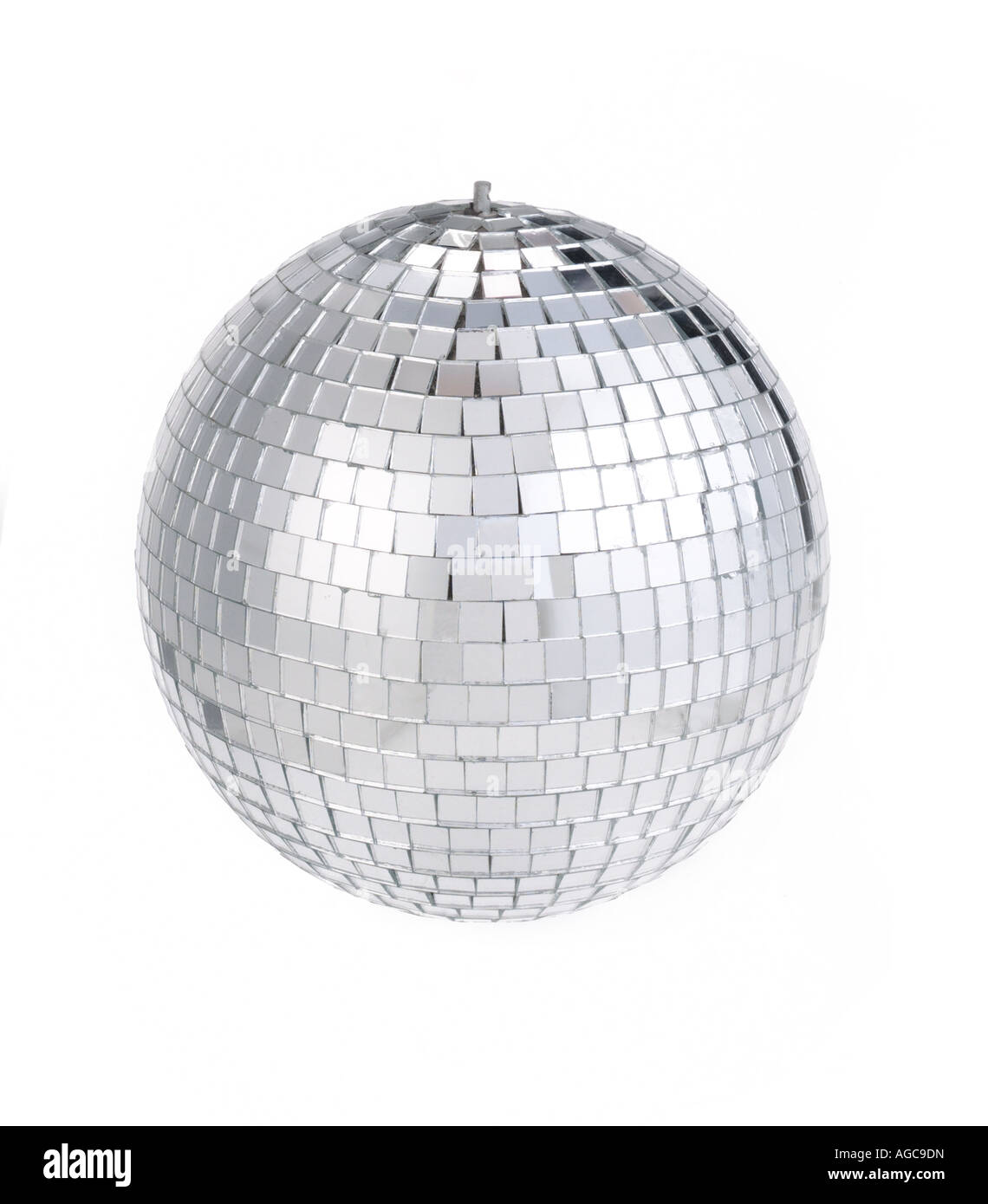 Glitter Ball On White Background Stock Photo Alamy