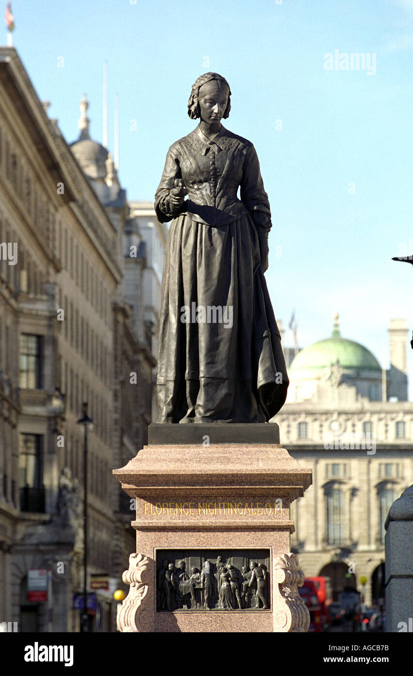 Statue of Florence Nightingale London England UK Stock Photo Alamy