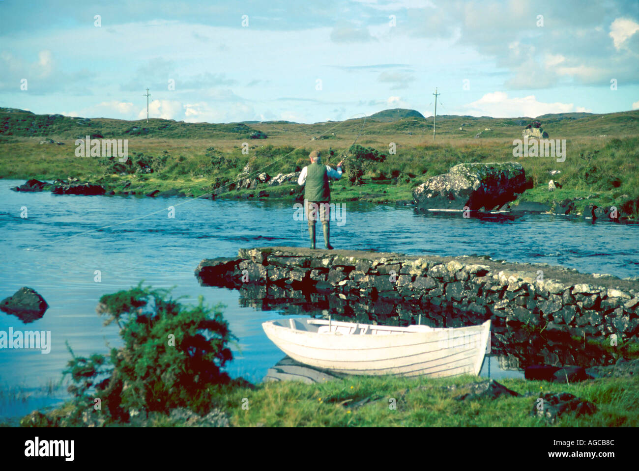Ireland Connemara Galway Ballynahinch fly fishing Stock Photo Alamy