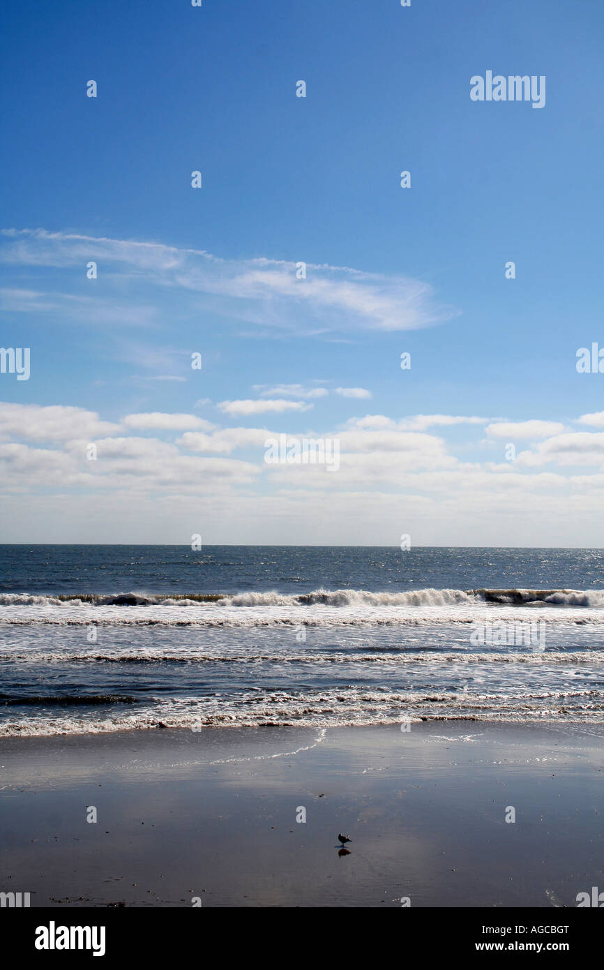 sunny day at the beach Stock Photo - Alamy