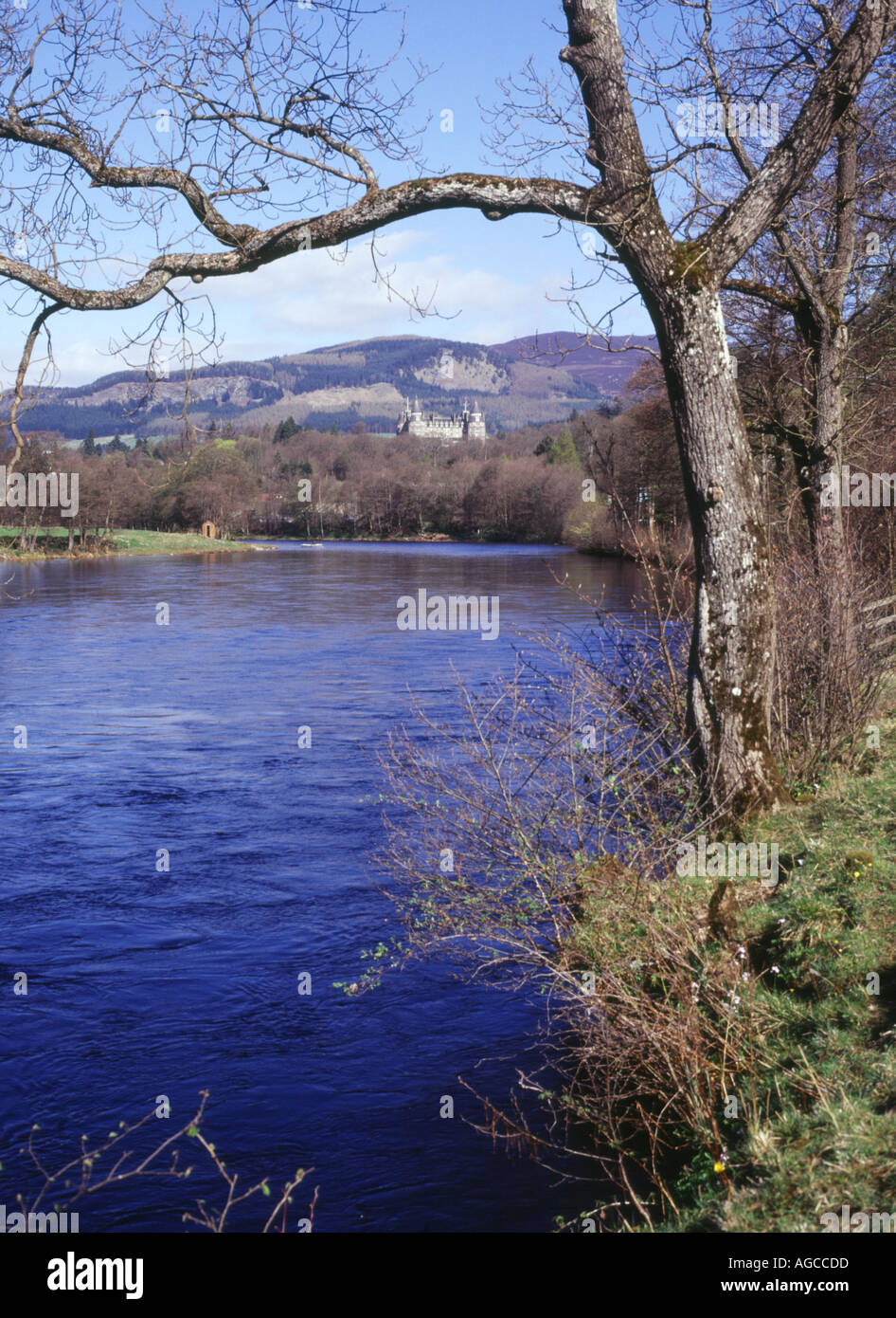 dh Atholl Palace castle hotel PITLOCHRY PERTHSHIRE Scottish River Tummel Scotland Stock Photo