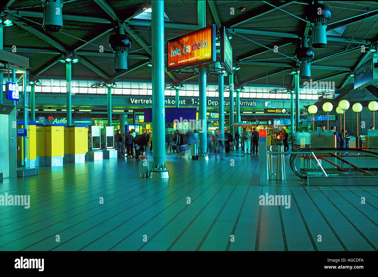 Shiphol Airport Amsterdam Holland Stock Photo