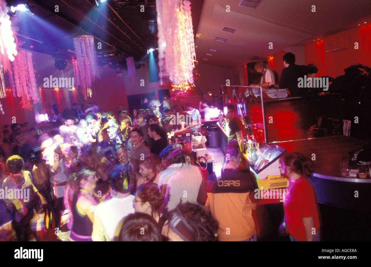 Greece Athens Young people at a night club Stock Photo - Alamy