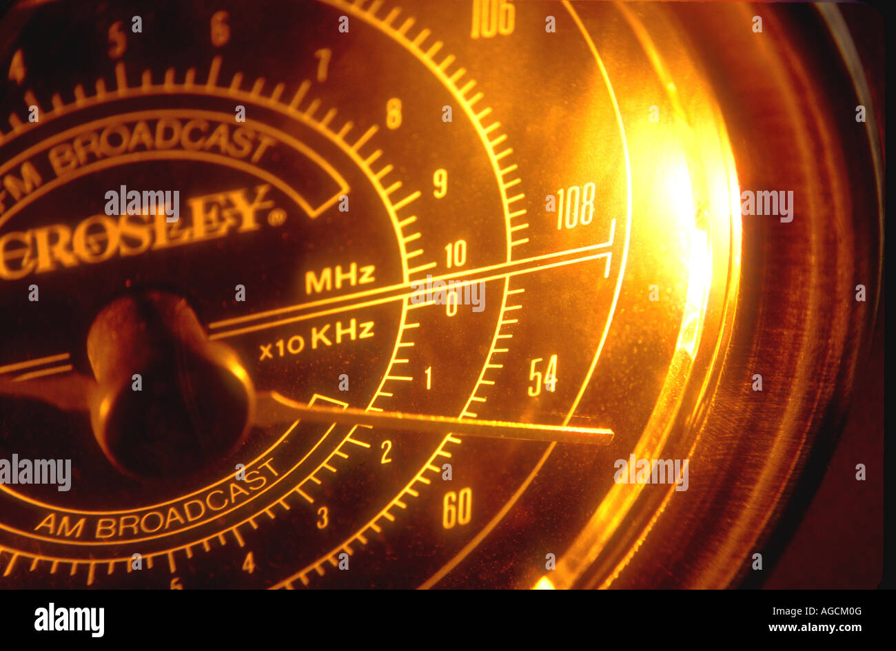 Antique radio dial Stock Photo Alamy