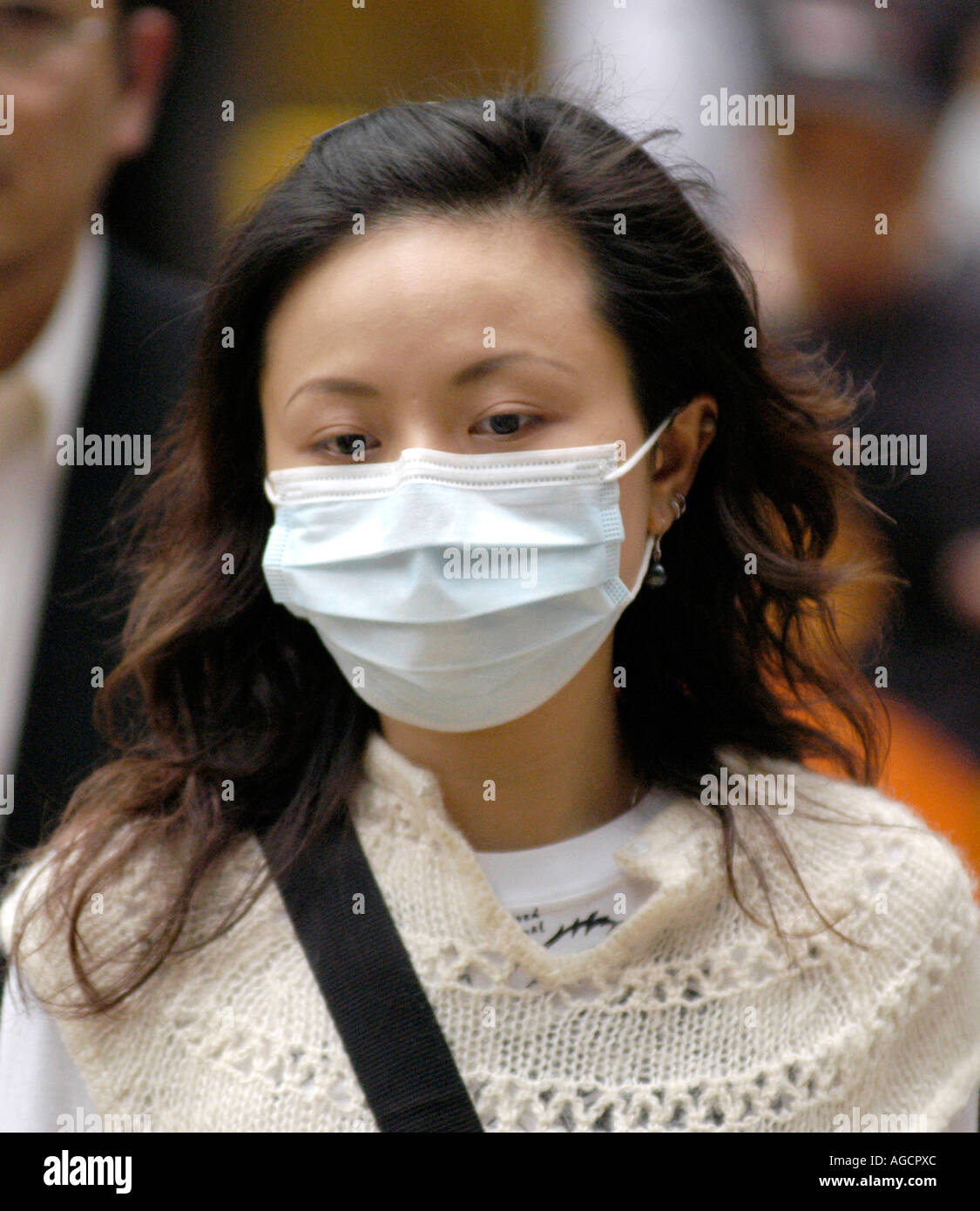 Face masks SARS outbreak Hong Kong Stock Photo Alamy