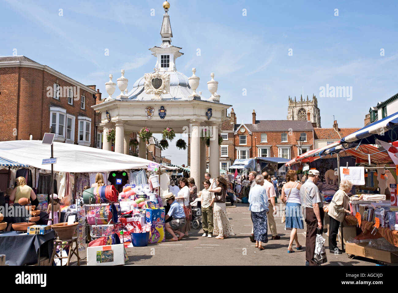 Market Day at Beverley East Yorkshire UK Stock Photo Alamy