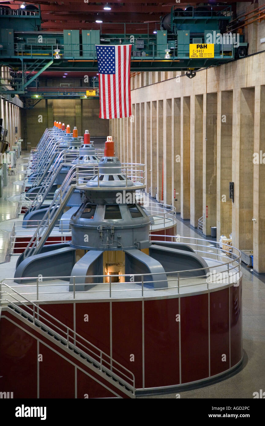 Boulder City Nevada The turbines which produce electricity at Hoover