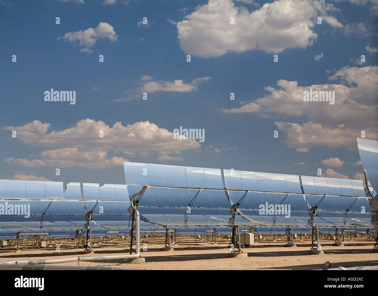 Solar Electric Generating System Stock Photo