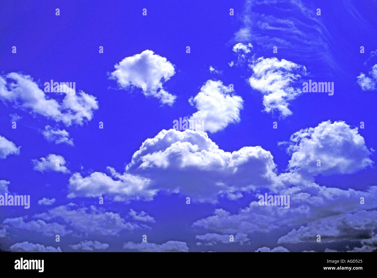 Cumulus Clouds Stock Photo