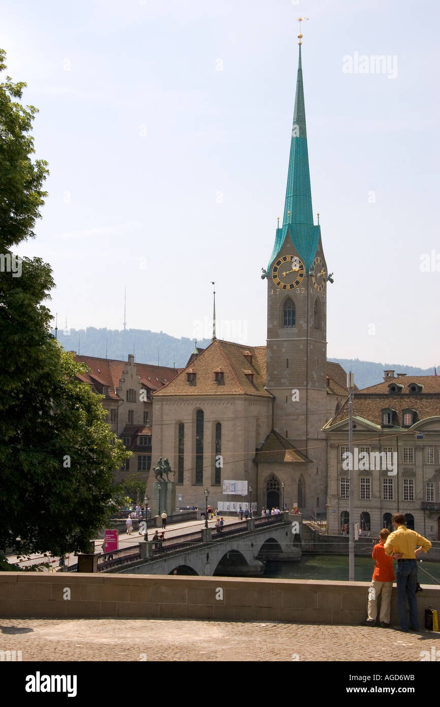 St. Peters Church in Zurich, Switzerland. Stock Photo