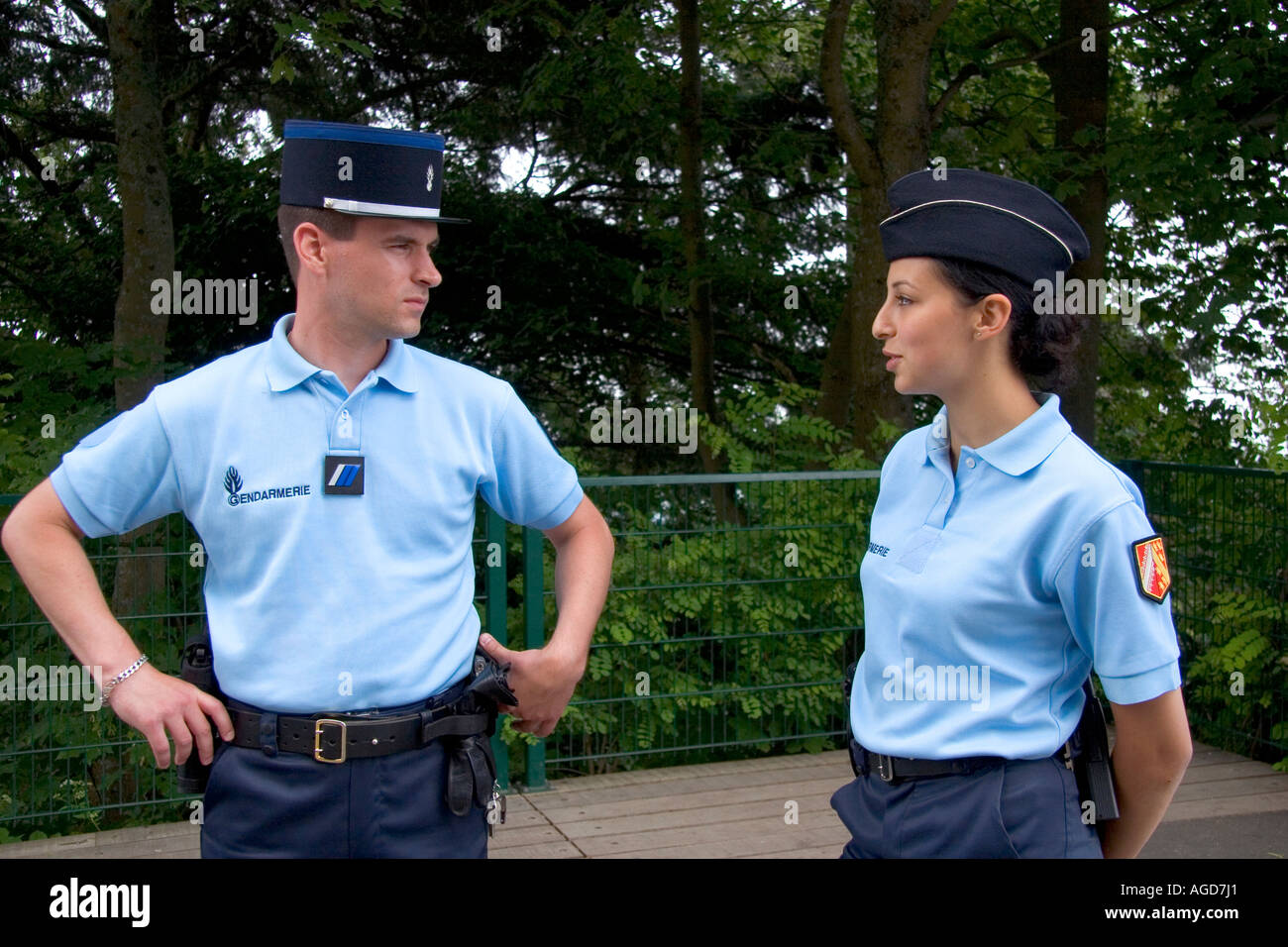 French police outside the Koenigsbourg Castle in Eastern France Stock Photo  - Alamy