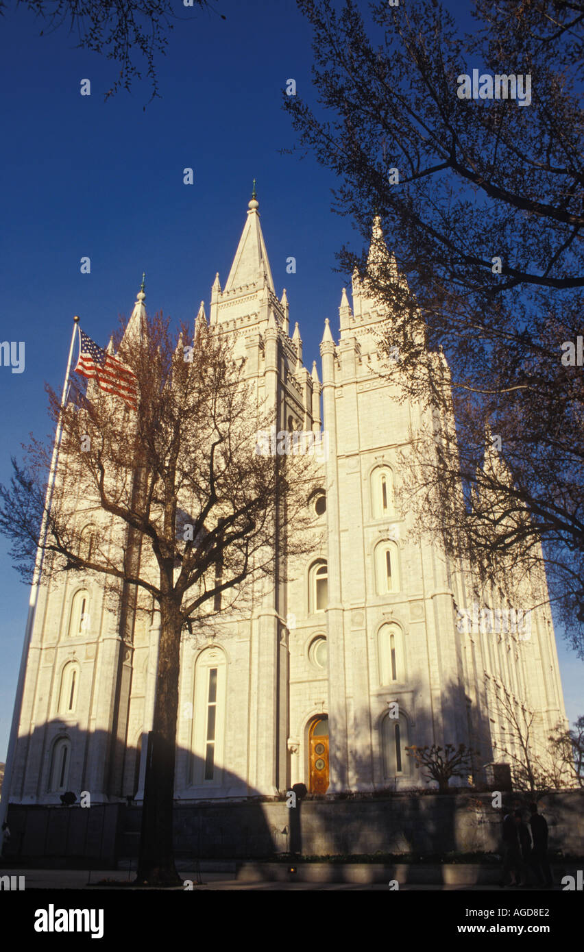 Utah Salt Lake City Mormon Temple Stock Photo Alamy