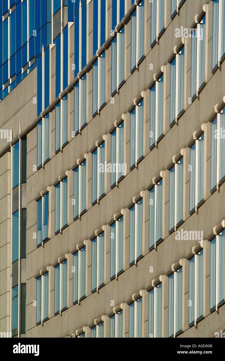 Wall patterns of the European Parliament building Brussels Belgium Europe EU Stock Photo