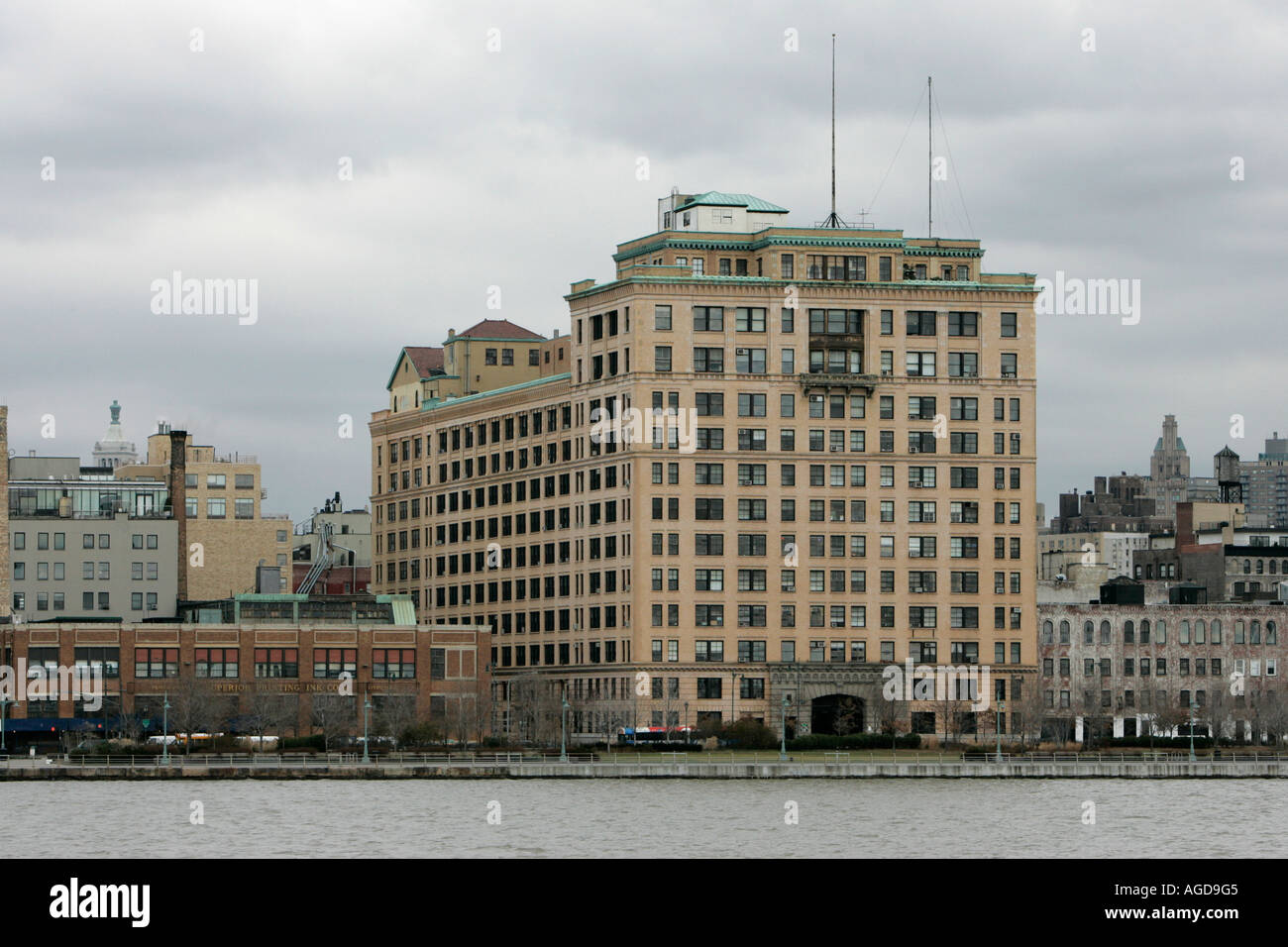 The Westbeth artists housing complex at West St West Village new york