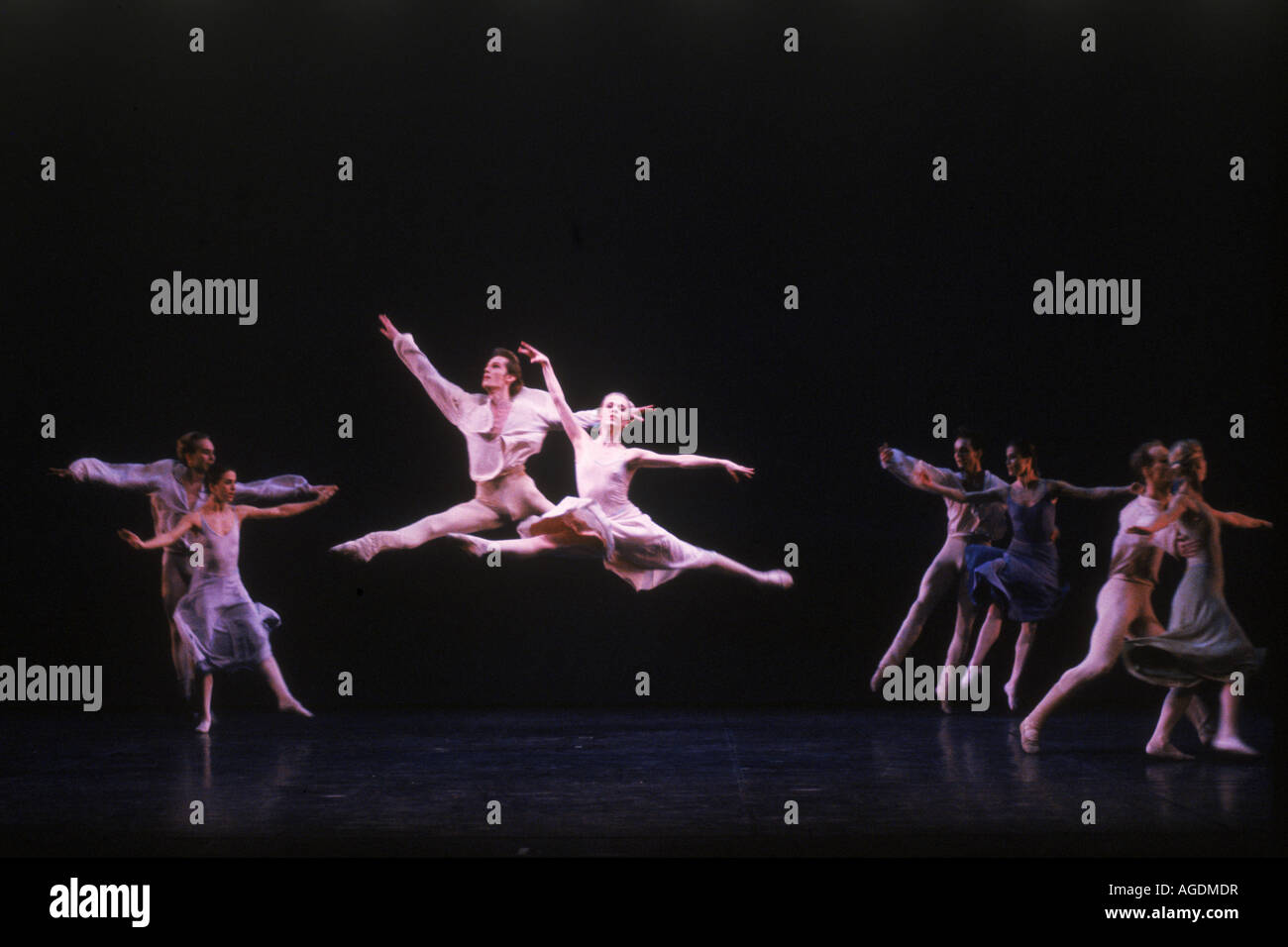 Stockholm Opera Ballet performing Sinfonietta by Jiri Kylian Stock Photo