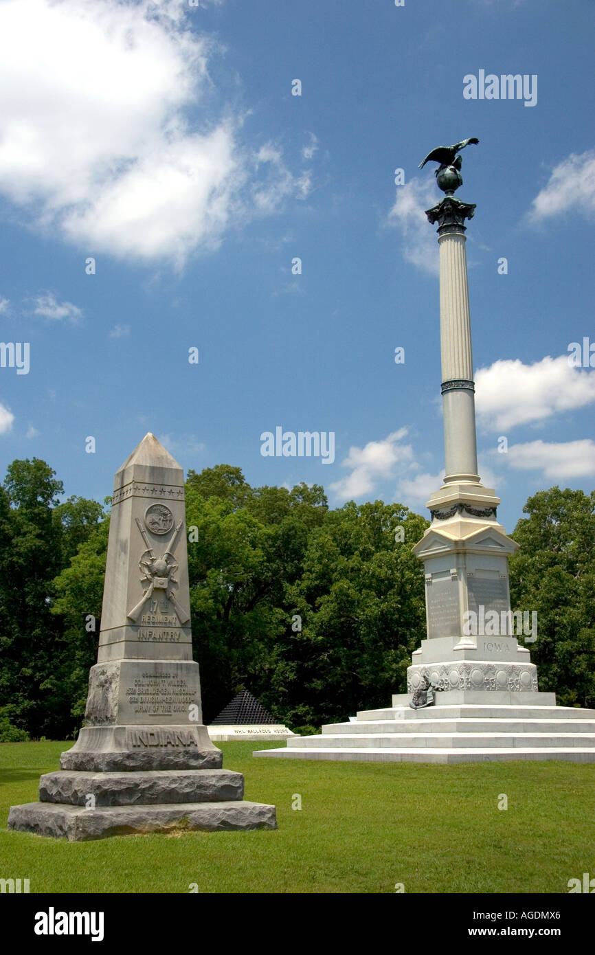 Shiloh National Park battlefield, Tennessee. Stock Photo