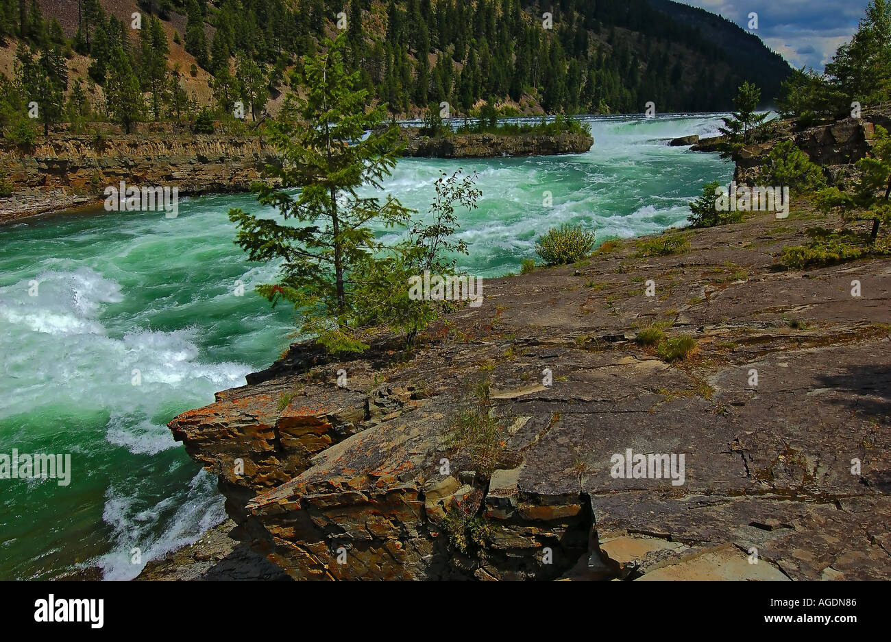 Kootenai falls in montana hi-res stock photography and images - Alamy