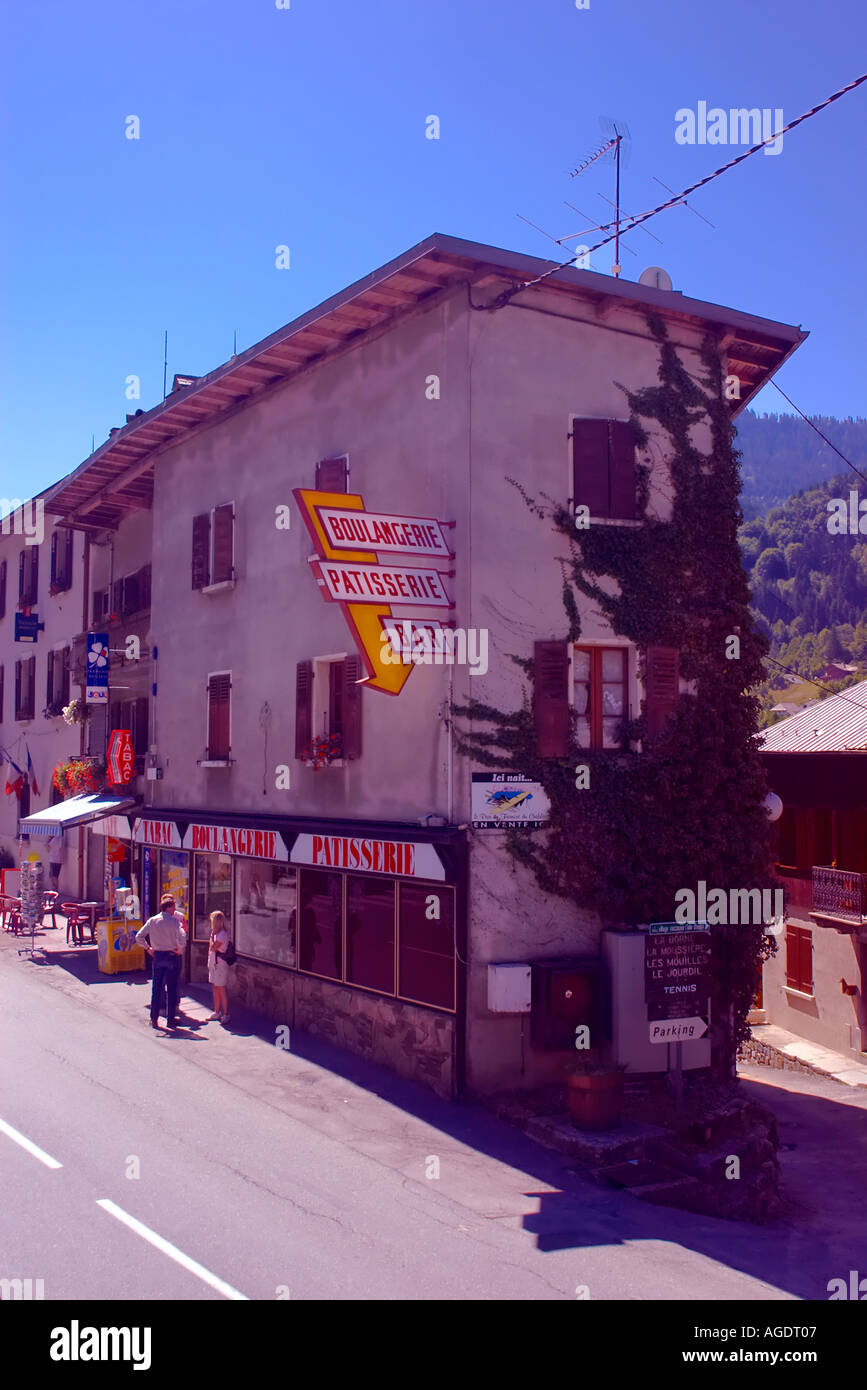 Boulangerie Patisserie Bar in St Jean D Aulps in the Savoie region of
