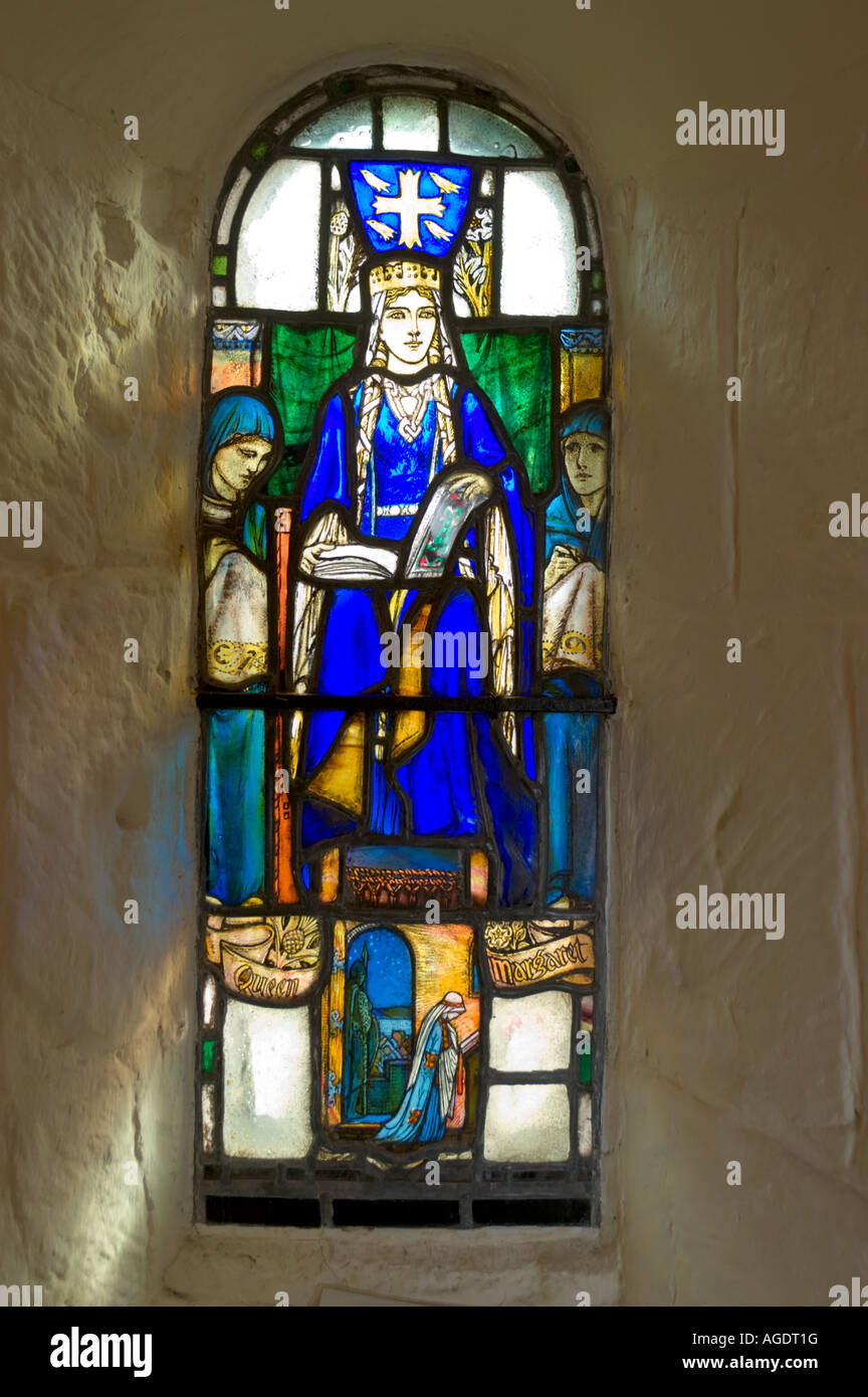 Stained glass window from St Margaret's chapel at Edinburgh castle