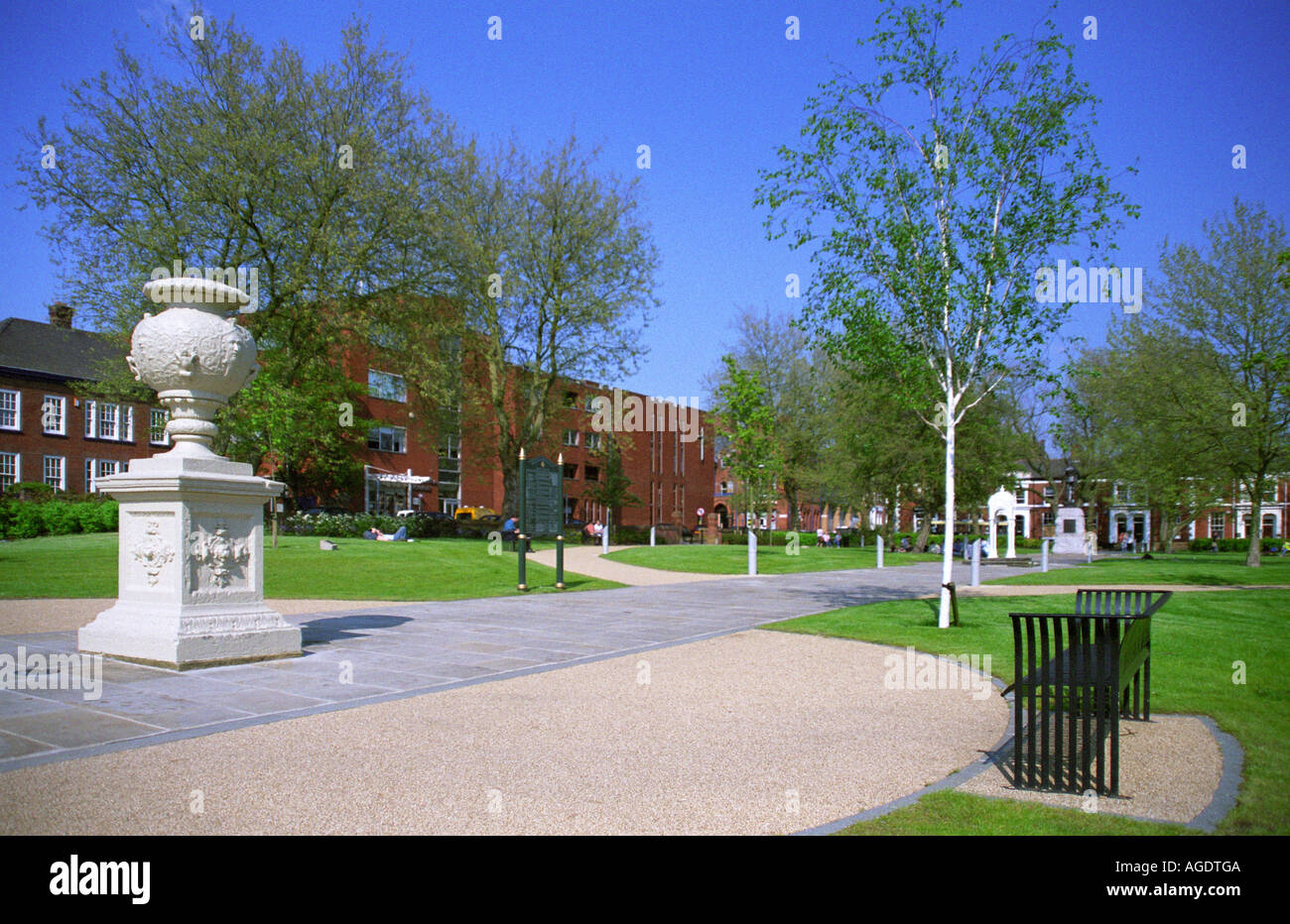 Queen’s Gardens, Palmyra Square, Warrington, England Stock Photo Alamy