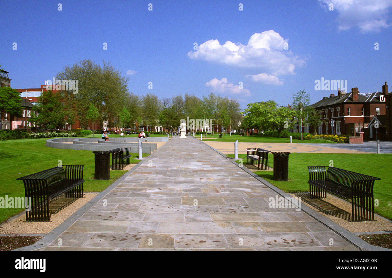 Queen’s Gardens, Palmyra Square, Warrington, England Stock Photo Alamy