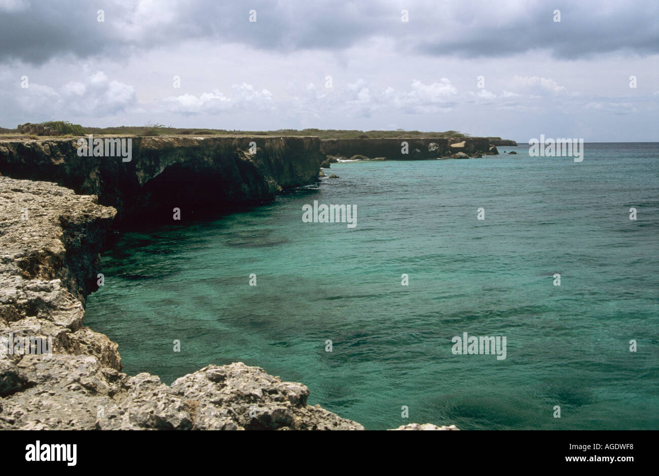 Coastal cliffs at the Christoffel National Park Curacao Stock Photo Alamy