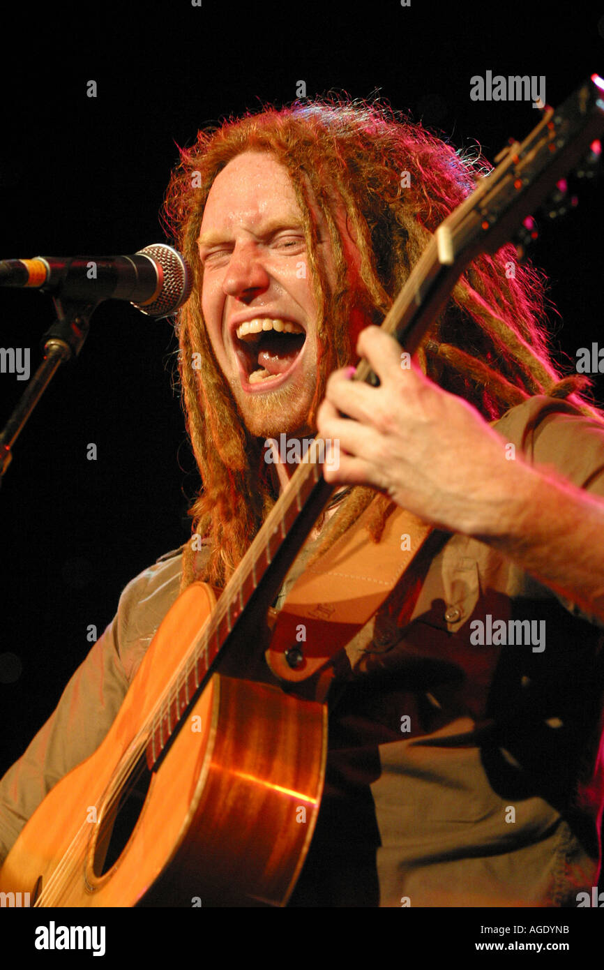 Newton Faulkner live at the Hall for Cornwall Truro UK Stock Photo