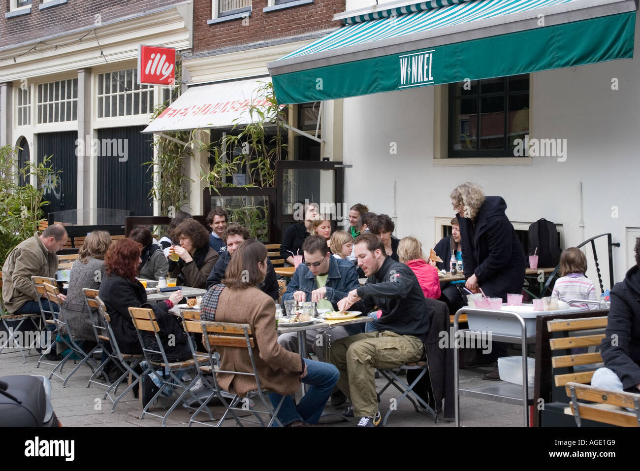 Cafe Winkel Jordaan Amsterdam The Netherlands Stock Photo - Alamy