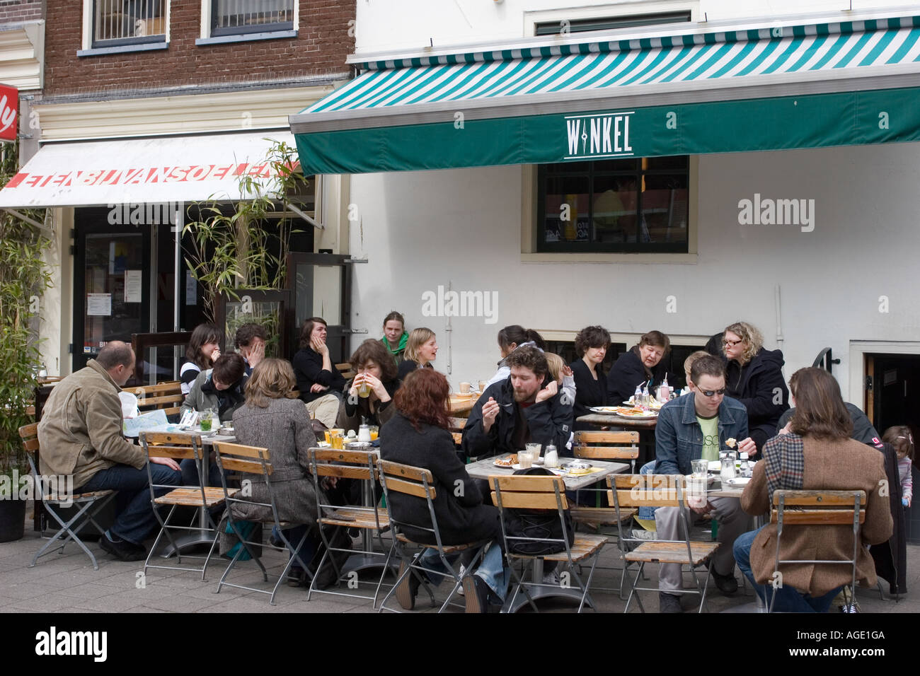 Cafe Winkel Jordaan Amsterdam The Netherlands Stock Photo - Alamy