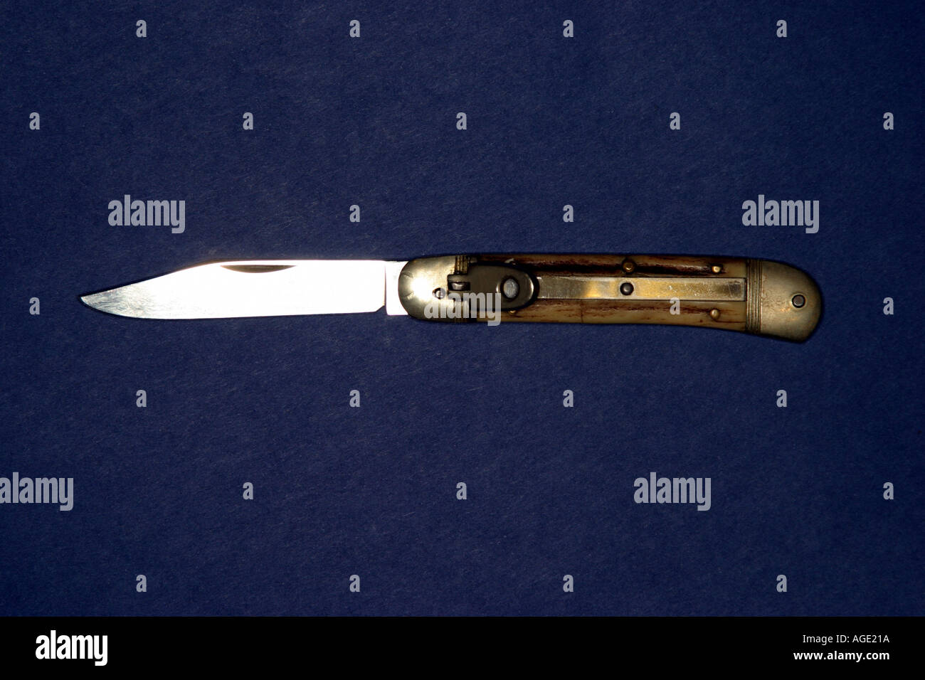 Flicknife flick knife crime Stock Photo