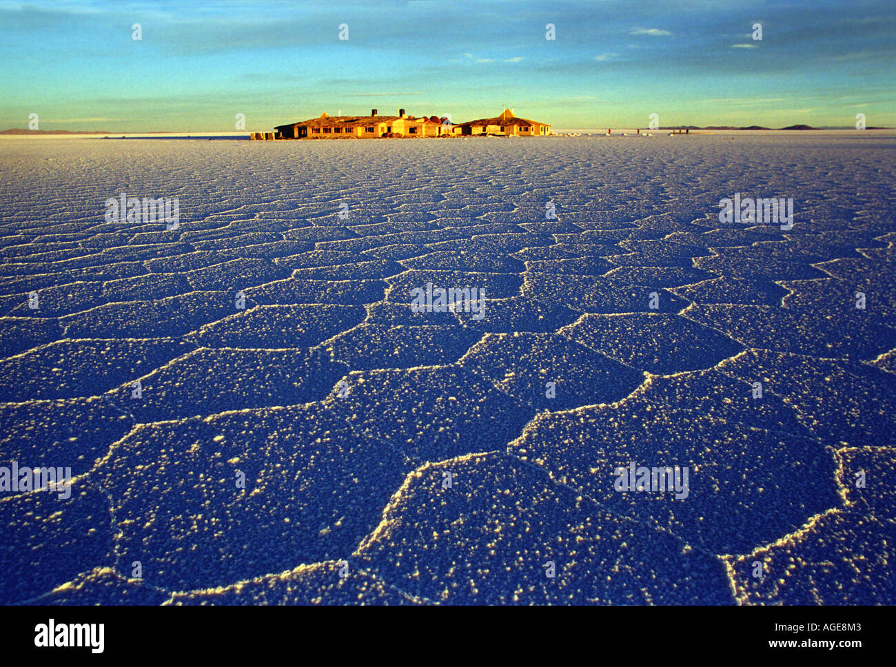 The Salt Hotel on the Salar de Uyuni, Bolivia Stock Photo