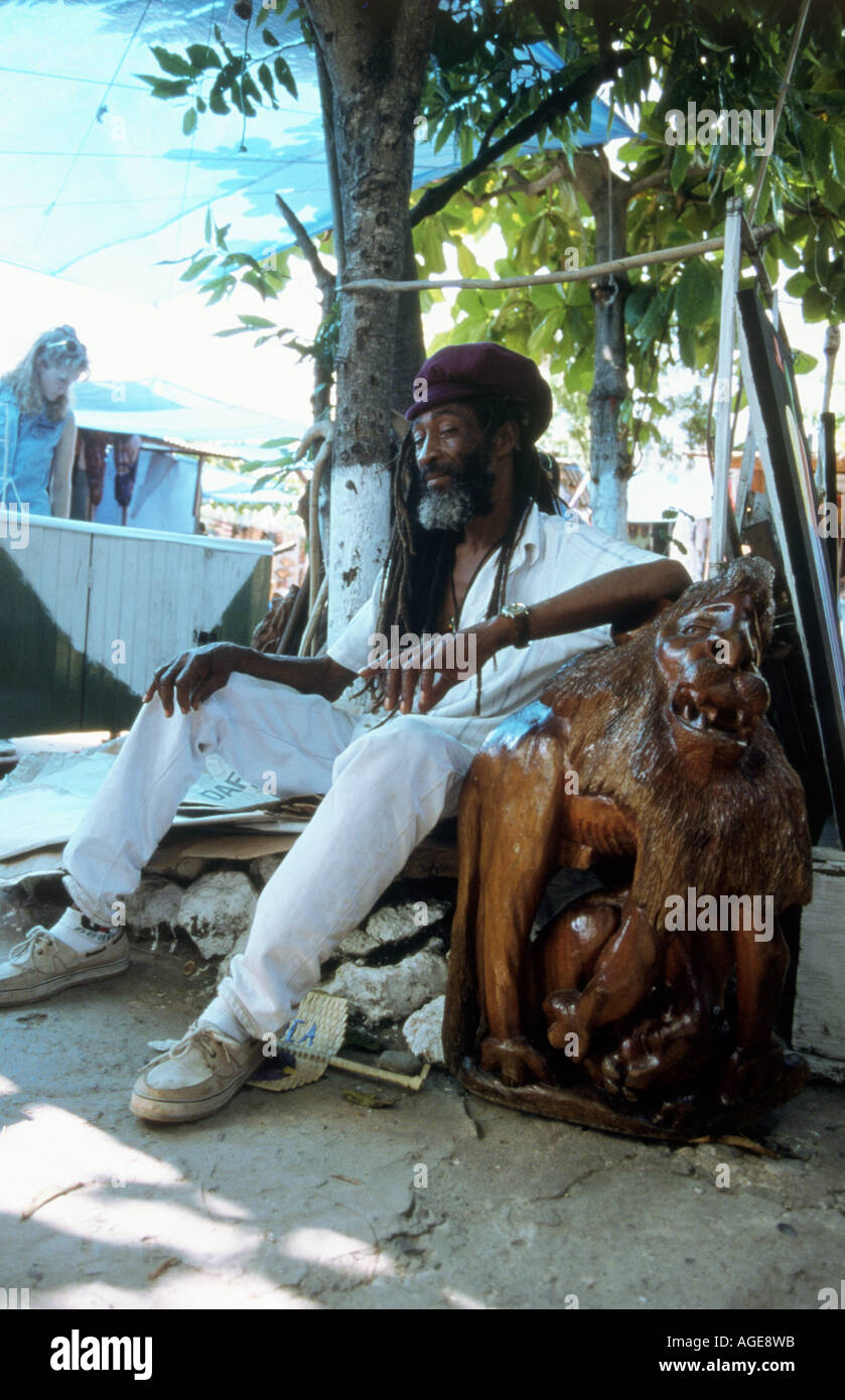 JAMAICA relaxing on a hopt day Stock Photo