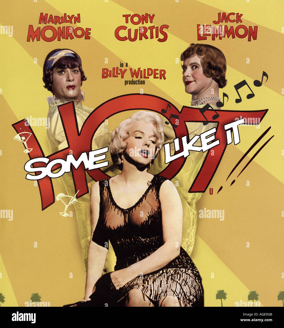 SOME LIKE IT HOT poster for the 1959 UA film directed by ...