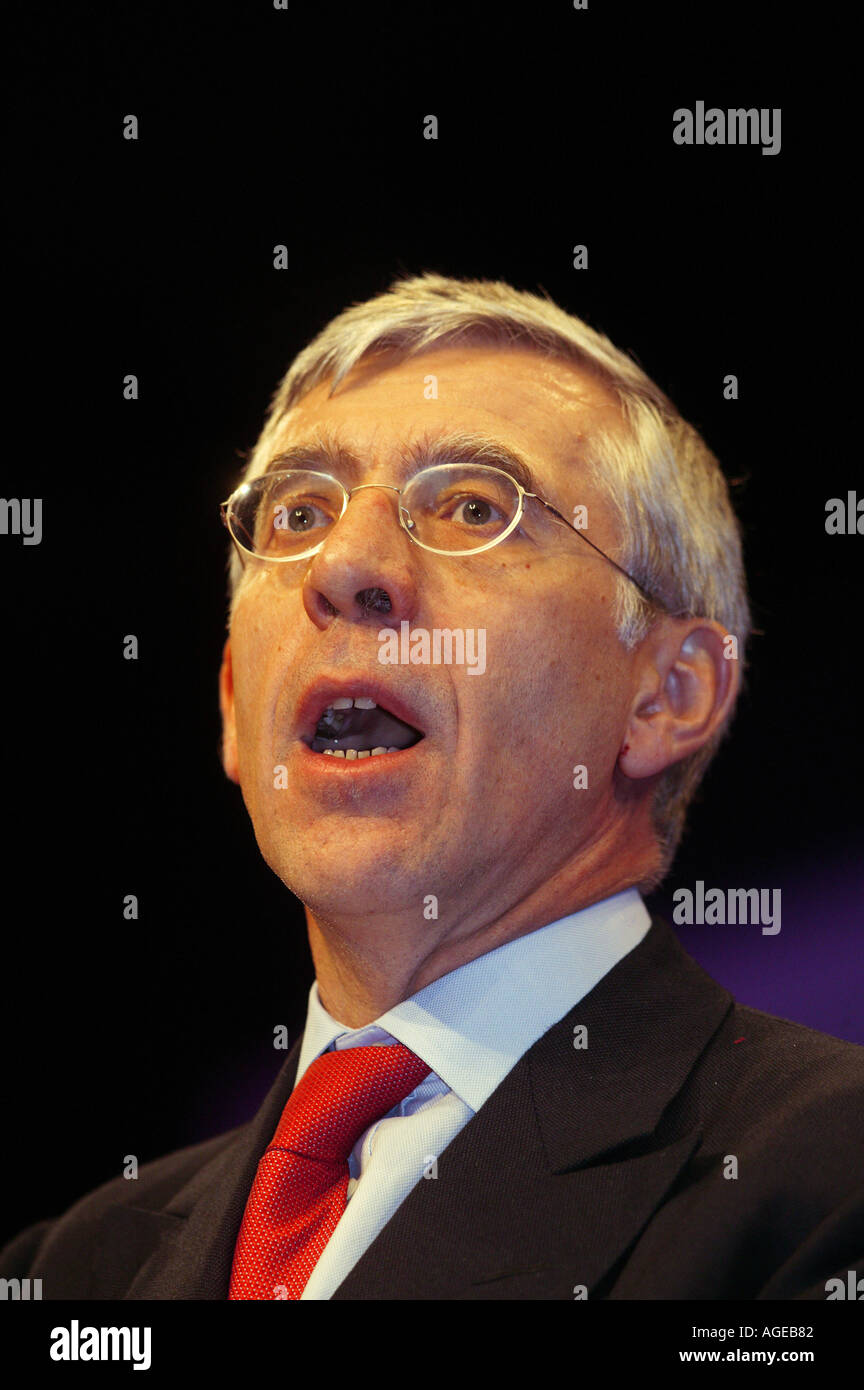 Jack Straw MP Labour for Blackburn seen at the Labour Party Conference