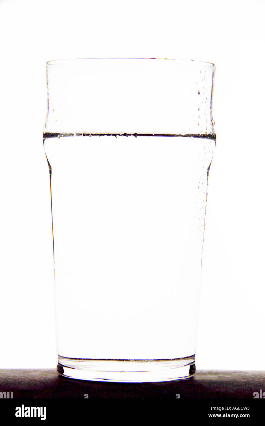 A glass of water Stock Photo