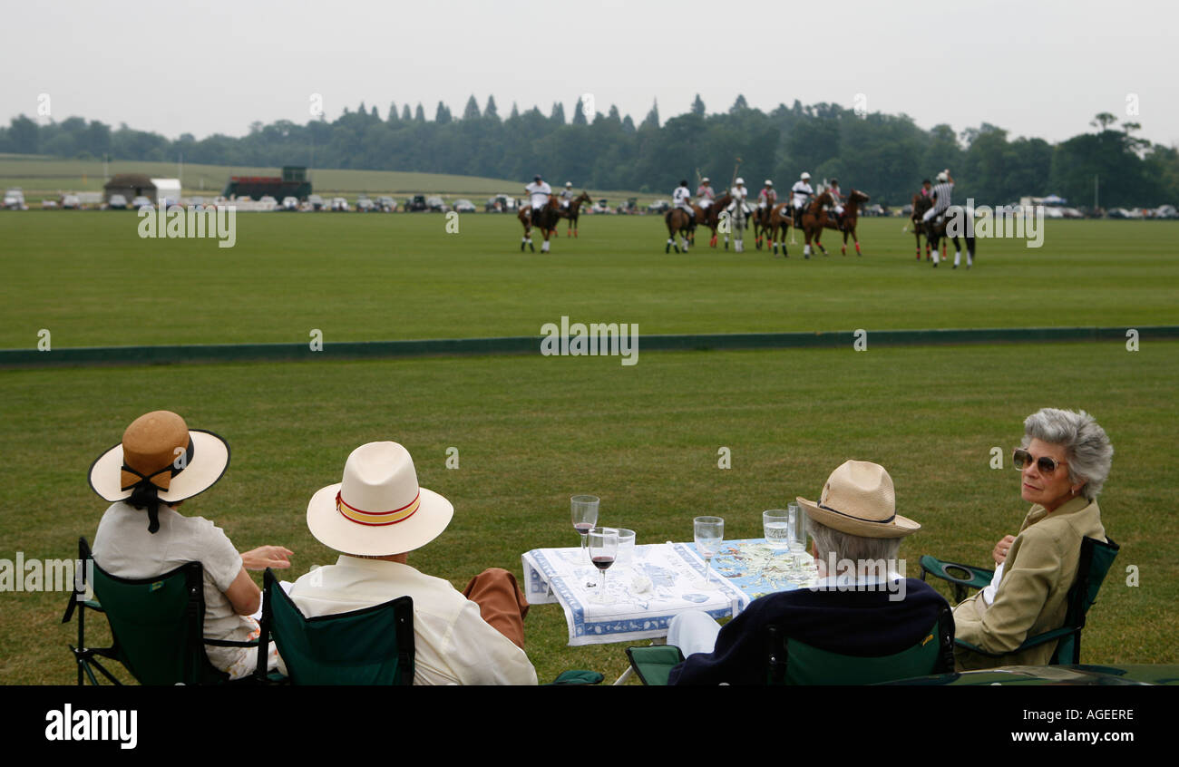 Cowdray Park Polo. Midhurst, West Sussex, England Stock Photo