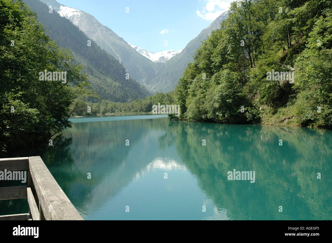 Klammsee reservoir Kaprun Austria Stock Photo