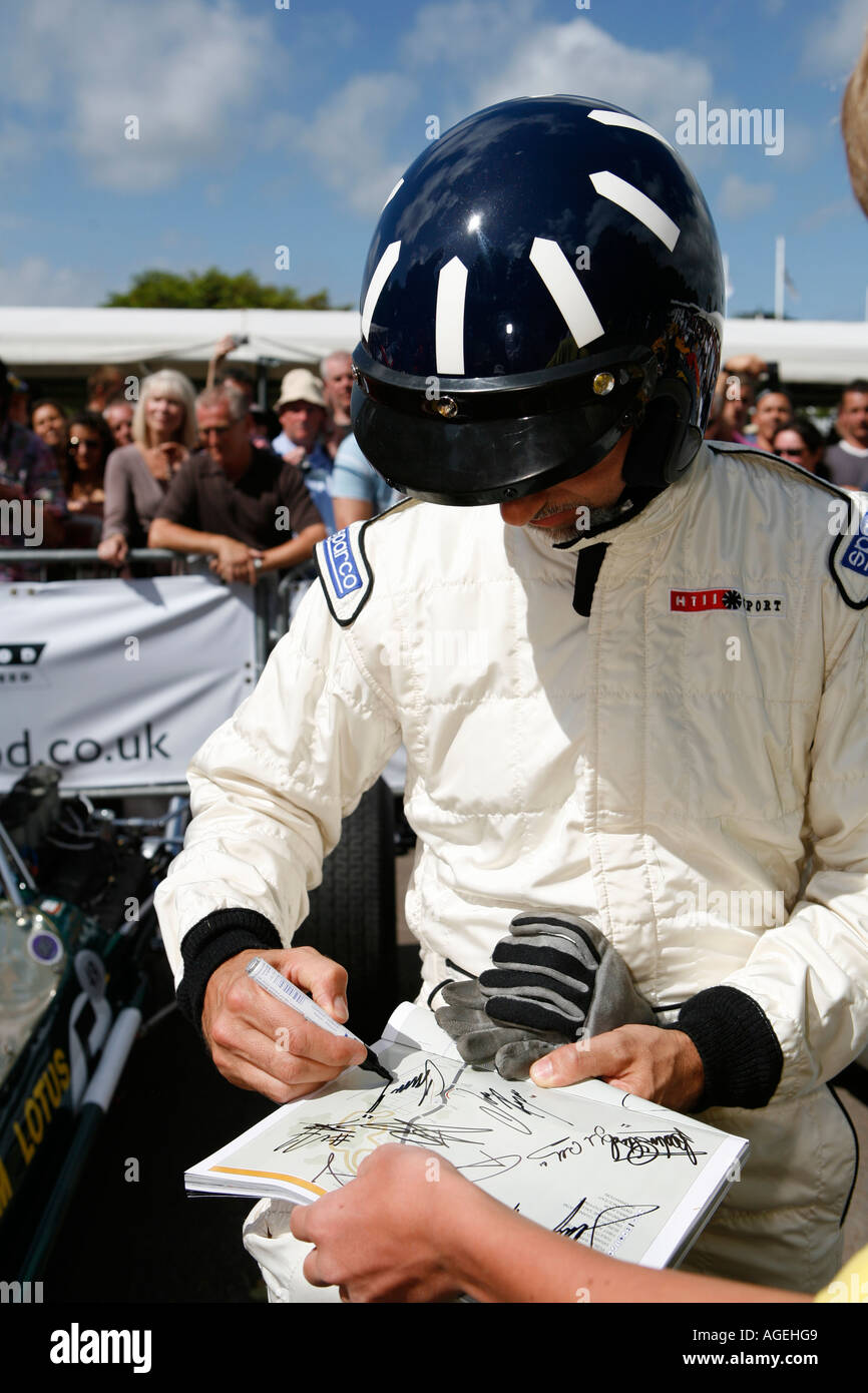 Formula 1 racing driver signing autographs hi-res stock photography and ...