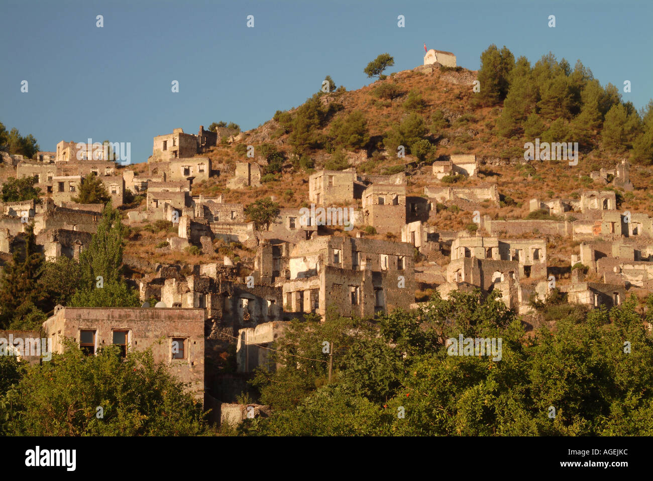Deserted and Abandoned Greek Village of Kayakoy, Near Fethiye, Near Dalaman, Turquoise Coast, Turkey, Europe Stock Photo