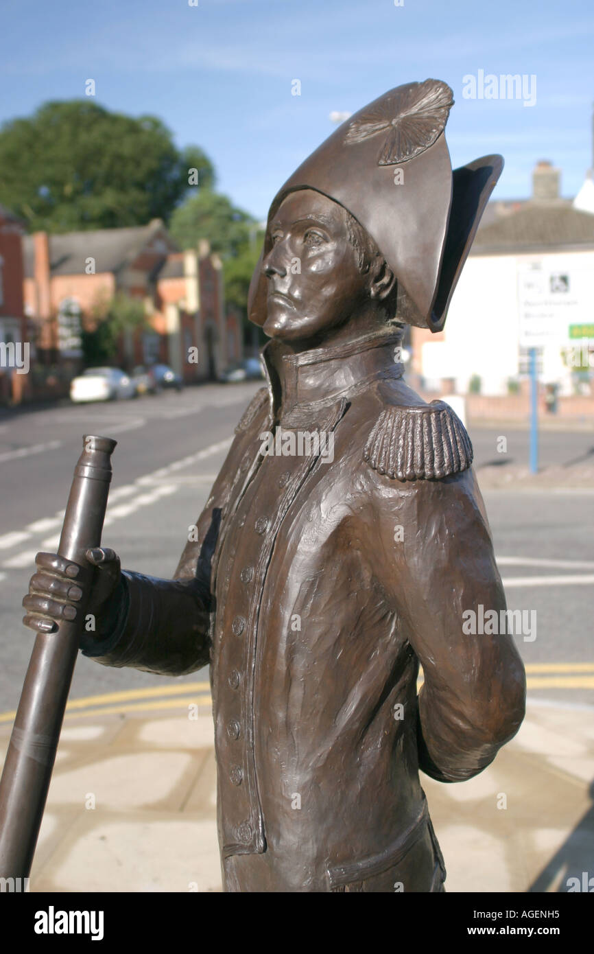 Statue of Matthew Flinders Donington Village Lincolnshire UK Stock Photo