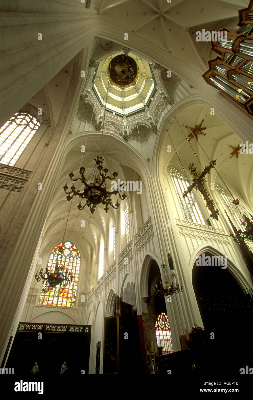 Cathedral of Our Lady, Roman Catholic cathedral, Roman Catholicism, city of Antwerp, Antwerp, Antwerp Province, Belgium, Europe Stock Photo