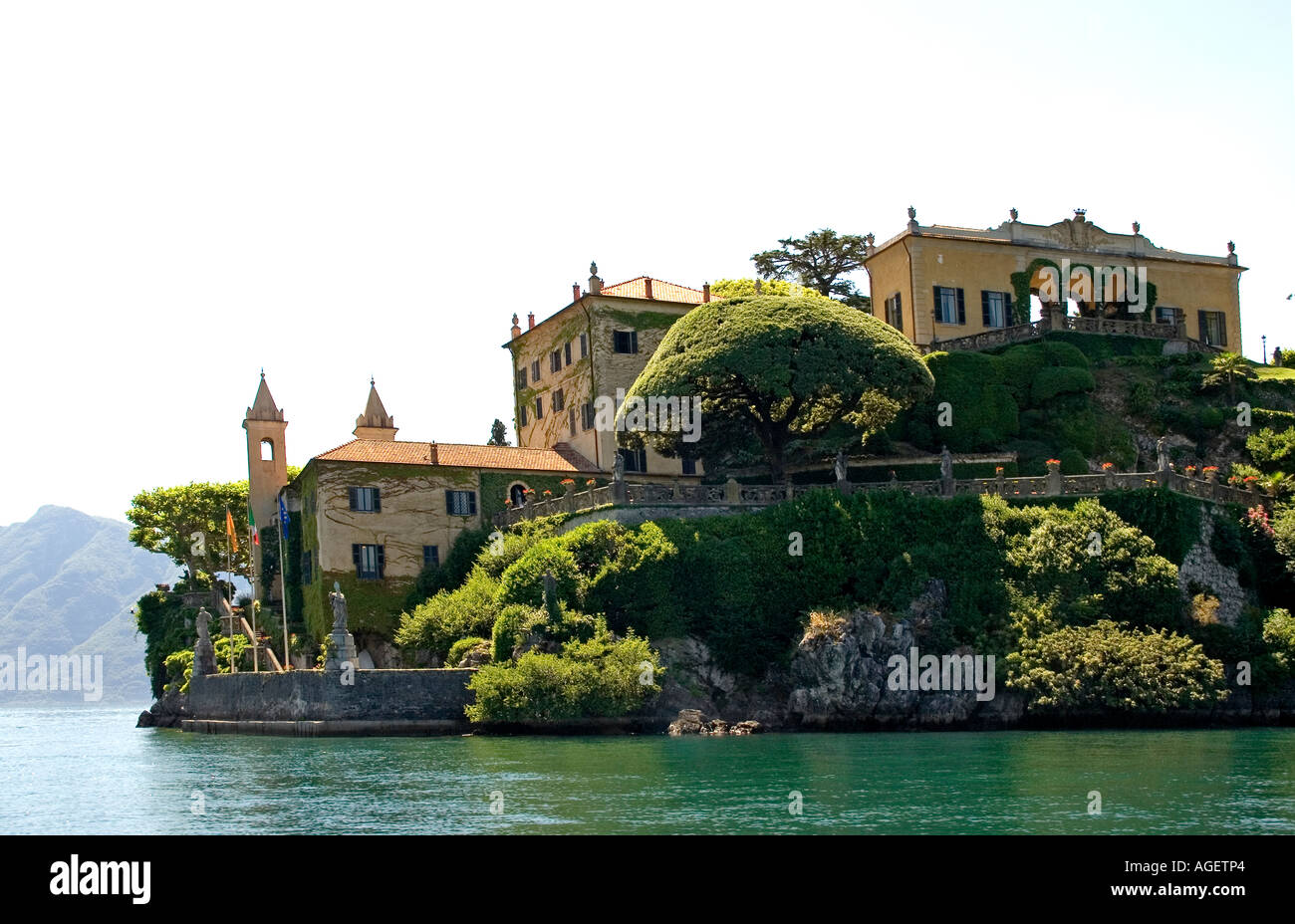 18th Century Villa del Balbianello Lenno Lake Como Lombardia Italy Stock Photo