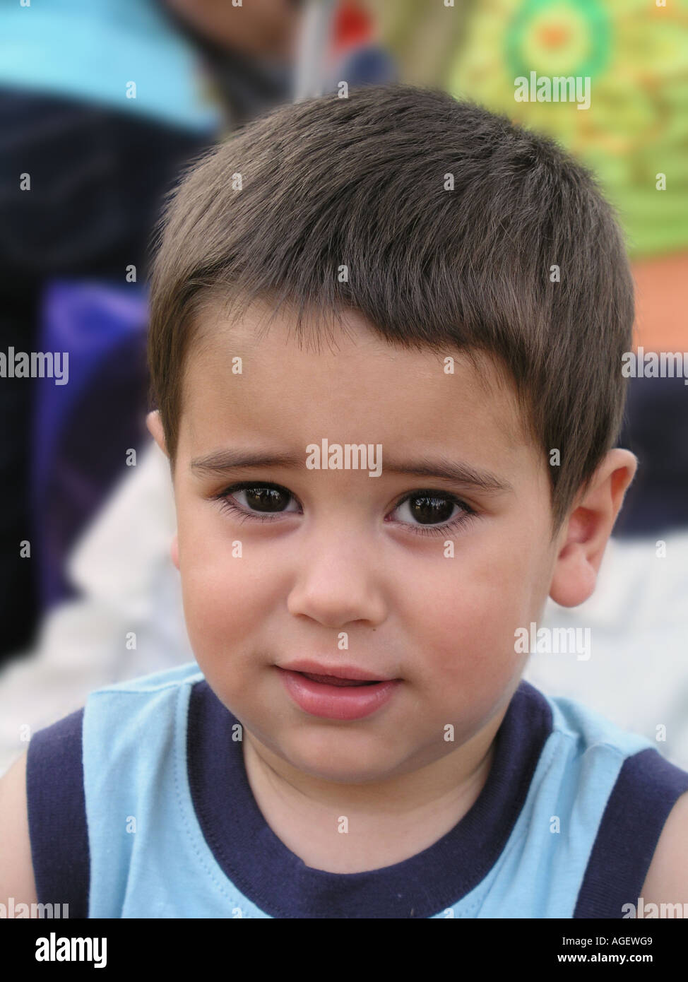 Young Spanish Boy Stock Photo Alamy