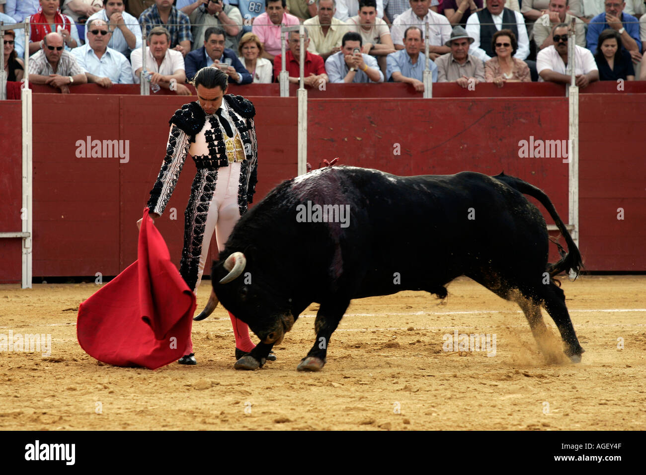 Juan Manuel Benitez does a derechazo Stock Photo