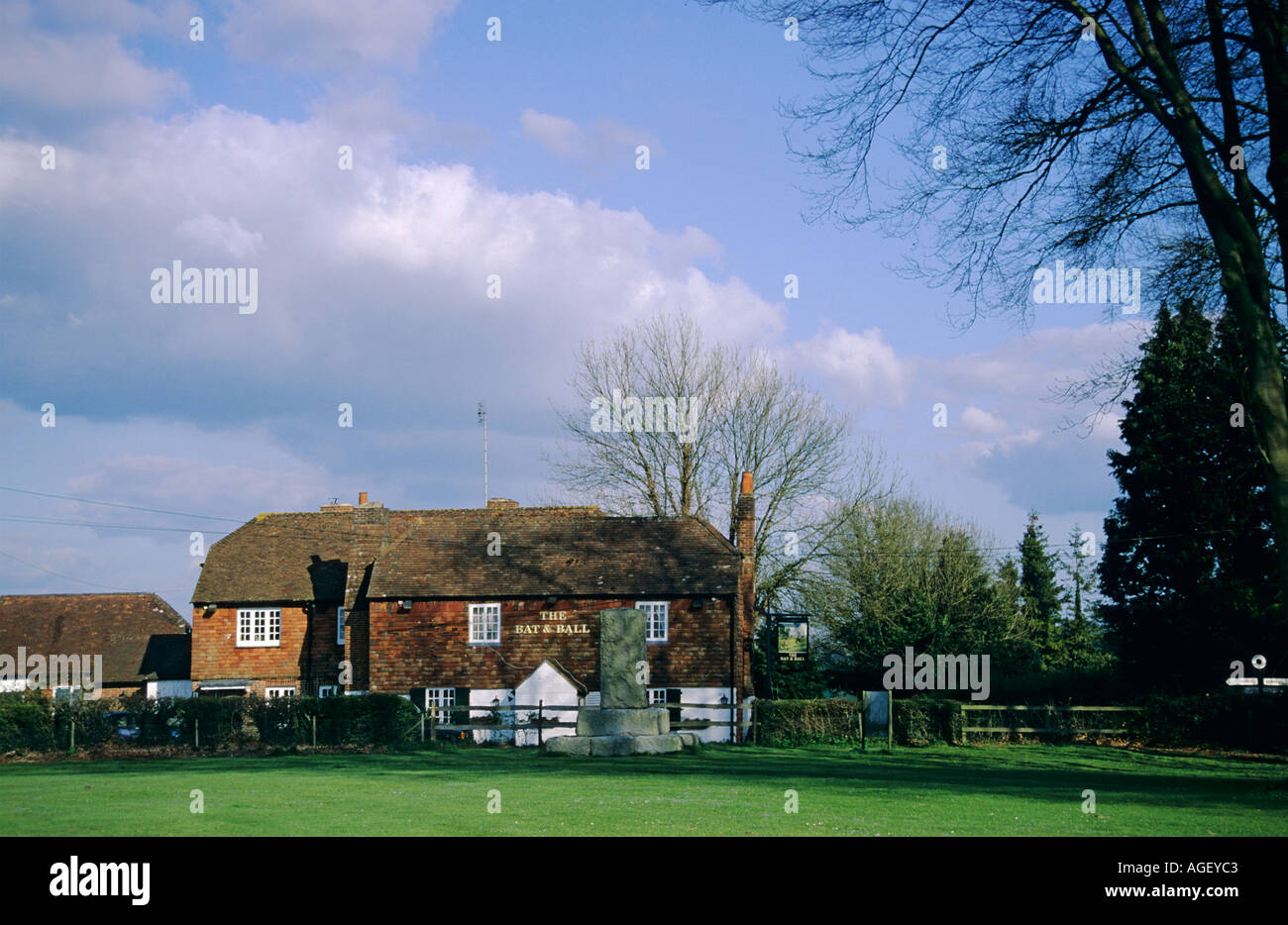 Bat and Ball Public House Hambledon Hampshire England UK Stock Photo