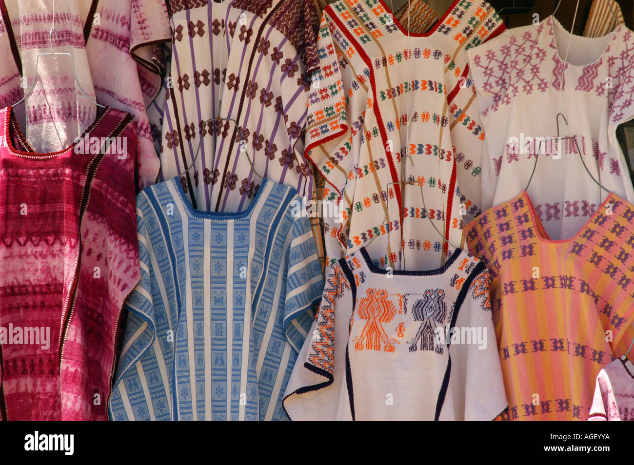 Traditional dresses Oaxaca city Mexico Stock Photo Alamy