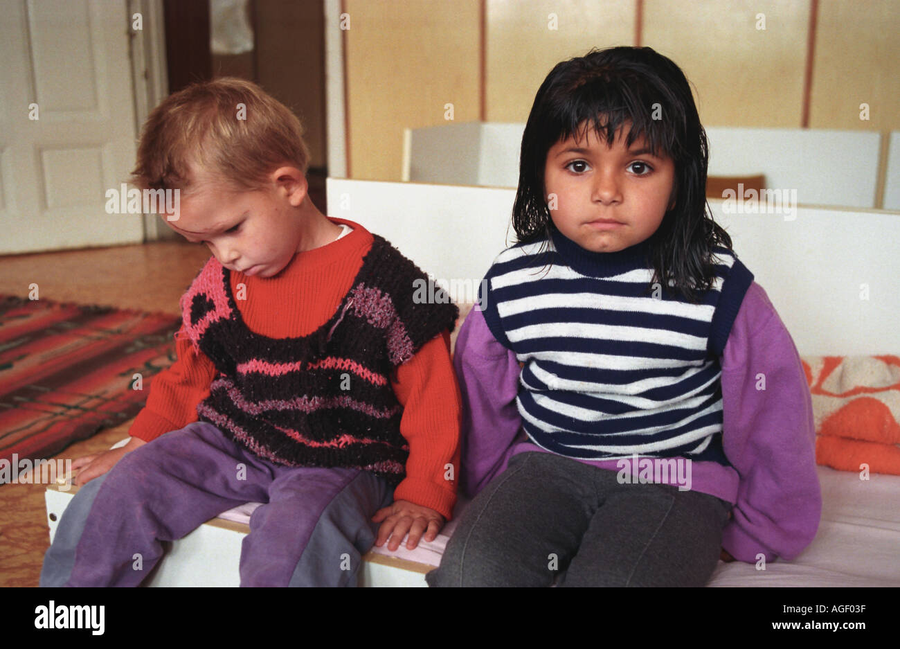 Orphans Mother Baby home Zeleniviko Bulgaria Stock Photo - Alamy