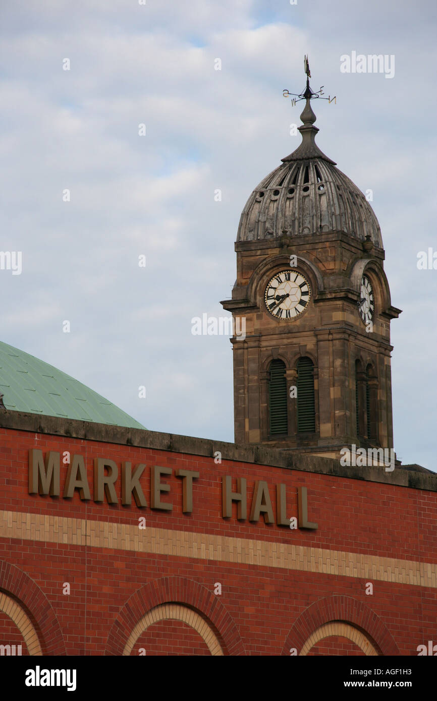derby market hall town centre derbyshire england uk gb Stock Photo Alamy