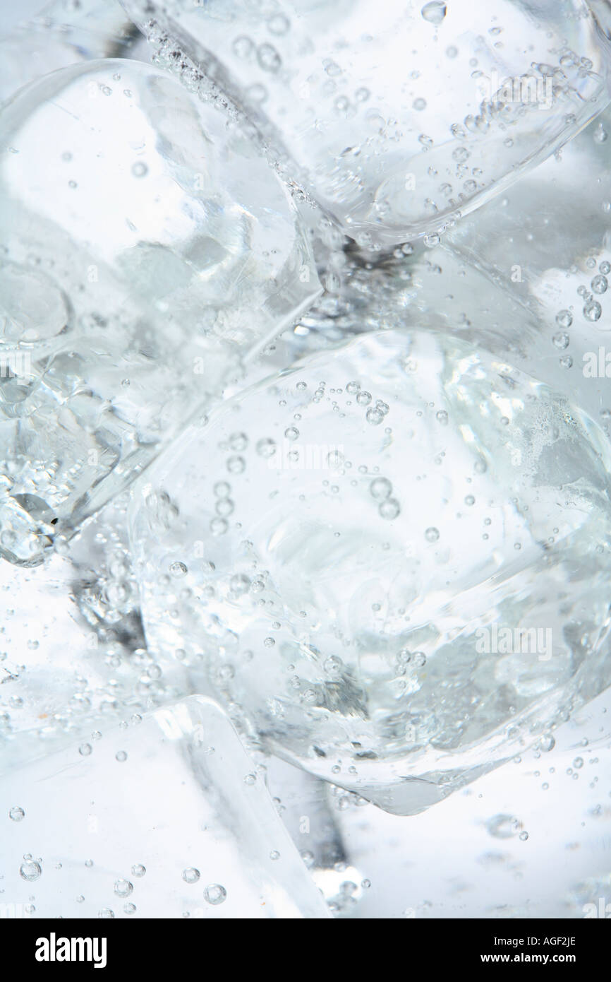 Detail of Ice in Carbonated Drink Stock Photo Alamy