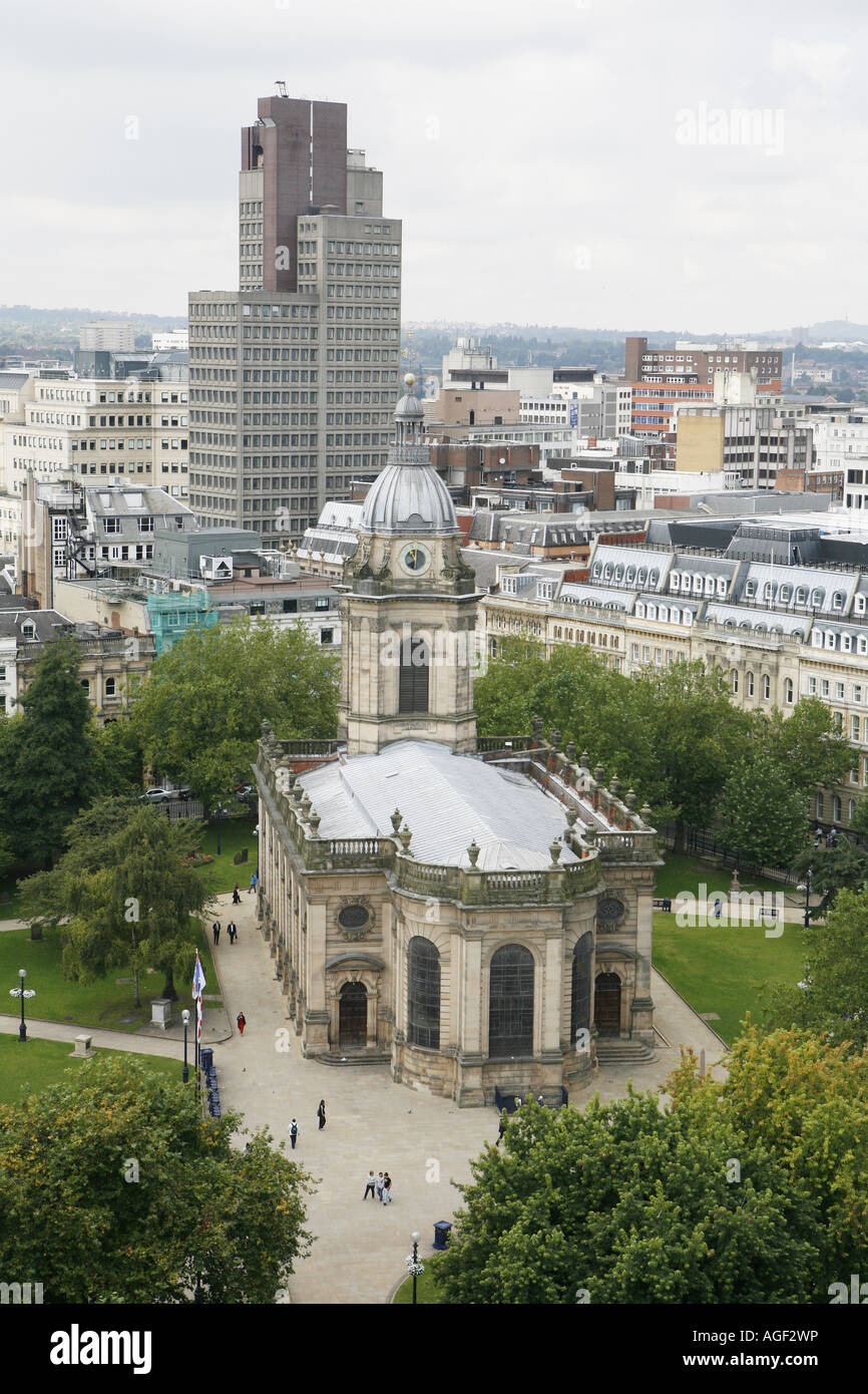 St Philips Cathedral in the centre of Birmingham UK Stock Photo